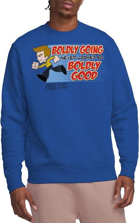 Actual product image Star Trek Quogs Unisex Adult Boldly Good Sweatshirt (L)