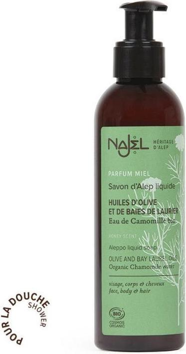 Image du produit Najel Savon Alep Liquide Miel Camomille (Savon liquide, 200 ml)