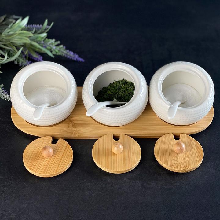 Actual product image Intirilife Set of 3 spice jars, sugar bowl (0.17 l)
