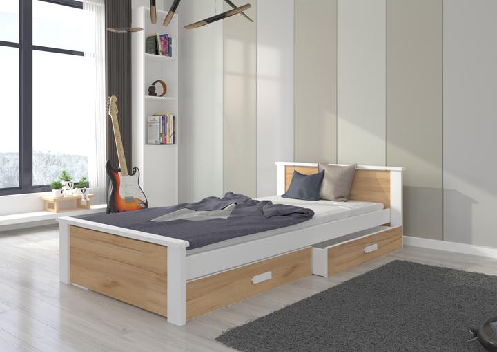 Actual product image ADRK Furniture Bed with mattress ALDEX 200x90 (200cm x 90cm)