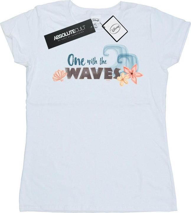 Actual product image Disney Womens/Ladies Moana One With The Waves Cotton T-Shirt (S)