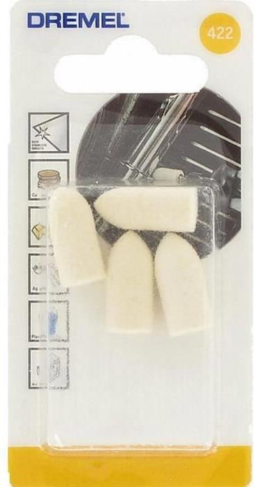 Image du produit Dremel Feutre de polissage Ø 9,5 mm (4 pièces)