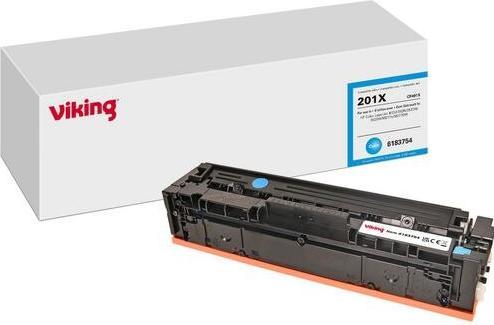Actual product image Viking Toner cartridge CF401X Compatible HP 201X CF401X Cyan