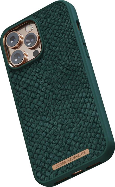 Immagine prodotto Njord Custodia rigida Salm.Leather Magsafe verde (Apple iPhone 14 Pro Max)