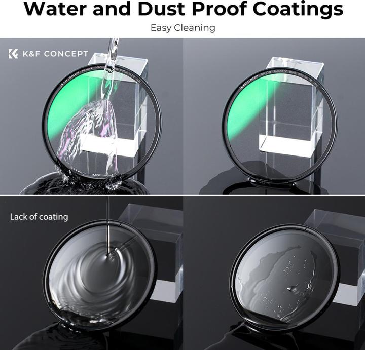 Produktbild K&F Concept Magnetic 1/8 Black Mist Filter Nano X 55mm (KF-1836) (Black Mist Filter, 55 mm)