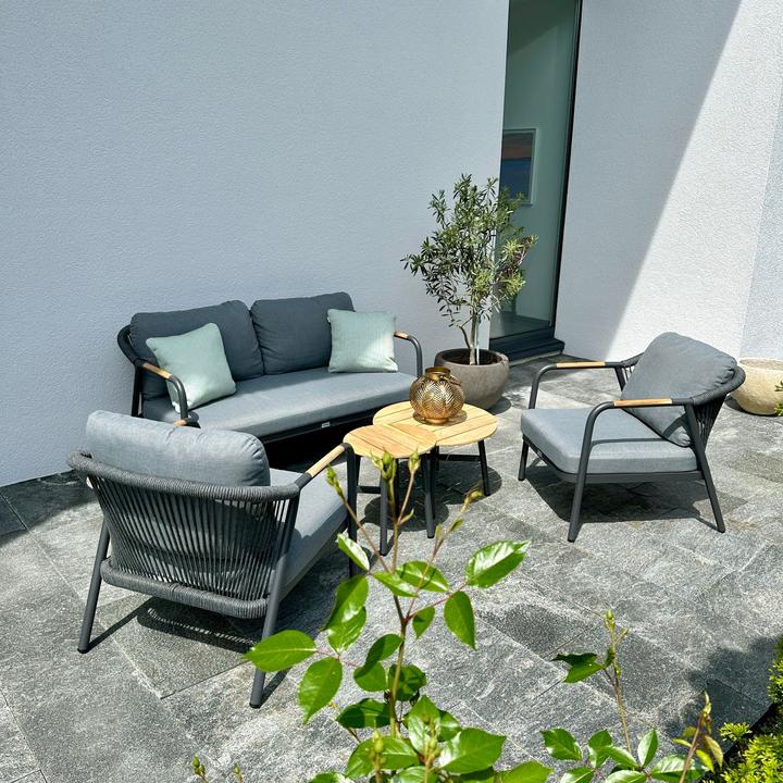 Image du produit Ventaris Verona Gartenlounge Set Aluminium 5-pièces incl. tables d'appoint Anthracite