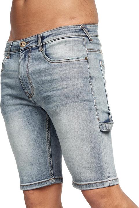 Actual product image Crosshatch Mens Carpenter Denim Vintage Shorts (36)