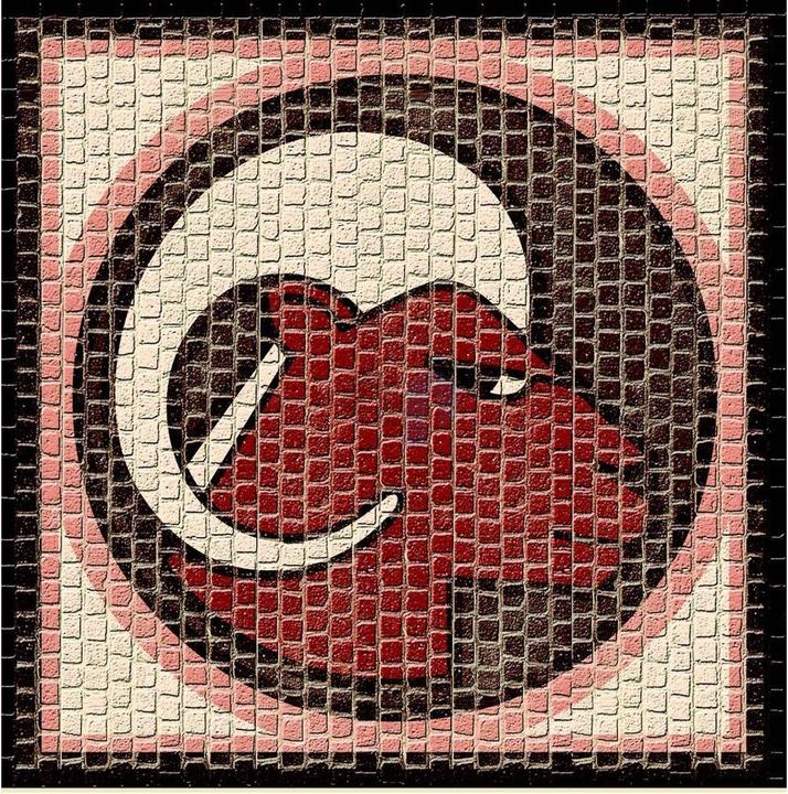 Immagine prodotto Block Cuit. Mosaico in pietra ceramica - Segno zodiacale Ariete (21 x 21 cm)