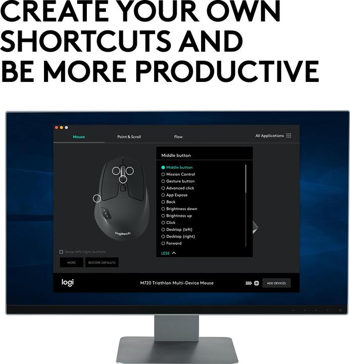 Produktbild Logitech M720 Triathlon (Kabellos)