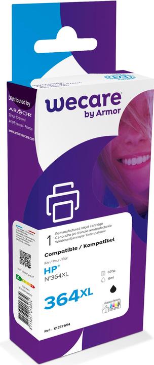 Produktbild Wecare Tinte 364XL rebuilt schwarz CN684EE zu HP PhotoSmart D5460 19ml (BK)