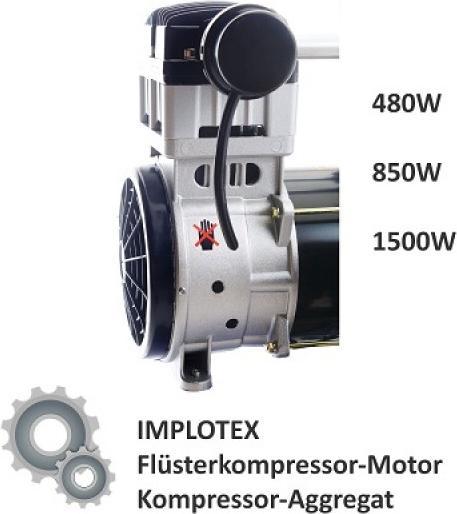 Actual product image Implotex - 480W-Motor mit Anlaufkondensator für Flüsterkompressor-Motor Kompressor-Aggregat