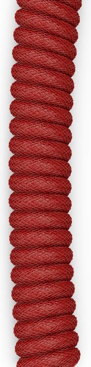 Image du produit Glorious GMMK Coiled Cable Crimson Red, Câble spiralé, USB-C/USB-A - rouge/noir