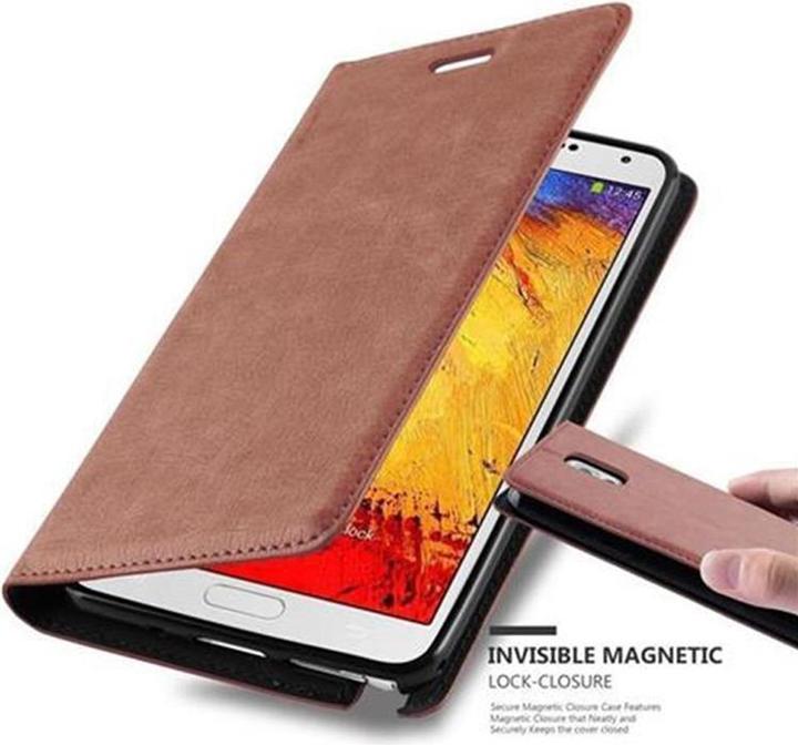 Actual product image Cadorabo Book Invisible Magnet Cover (Samsung Galaxy Note 3)