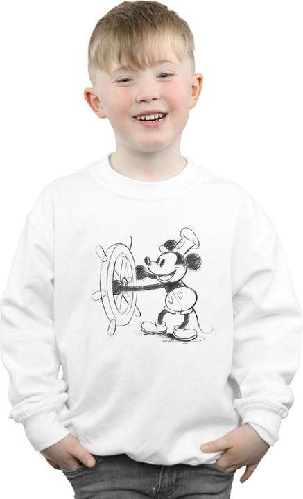 Immagine prodotto Disney Mickey Mouse Steamboat Sketch Felpa Ragazzi (152, 158)