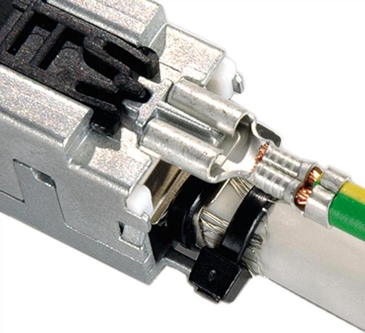 Actual product image Telegärtner CAT 6a Keystone UniversalModule according to EIA/TIA 568A (Keystone module)