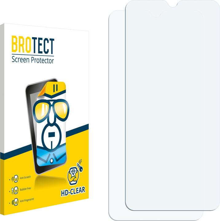 Productafbeelding BROTECT Schutzfolie Displayschutz Displayschutzfolie Folie Klar Transparent (2 Stuk, Xiaomi Redmi 11 Prime)