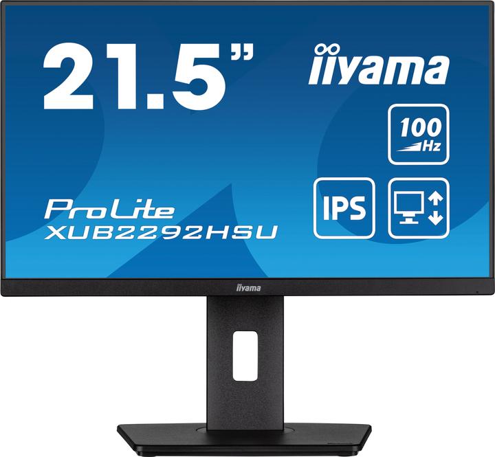 iiyama XUB2292HSU-B6 54.61cm 21.5inch ETE IPS FHD 100Hz 250cd/m2 0.4ms HDMI DP USB-HUB 4x3.2 Speaker (1920 x 1080 pixels, 22")