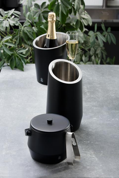 Image du produit Leopold Vienna Seau à glace 1l double paroi.noir mat