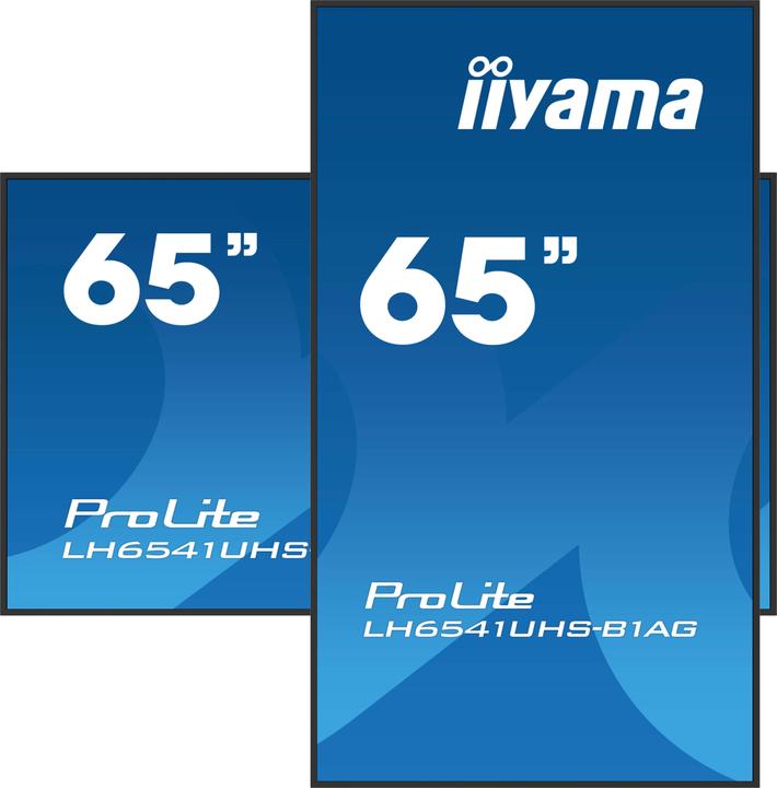 Image du produit iiyama 164.0cm(65") LH6541UHS-B1AG 16:9 3xHDMI+USB IPS (Speditionsversand) (3840 x 2160 pixels, 64.50")