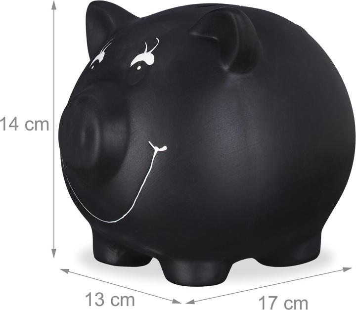 Produktbild Relaxdays Sparschwein zum Beschriften (17 x 13 x 14 cm)