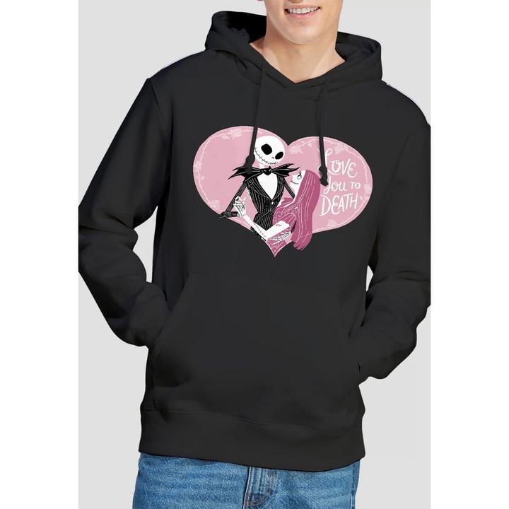 Immagine prodotto The Nightmare Before Christmas Love You To Death Felpa con Cappuccio San Valentino Uomo (M)