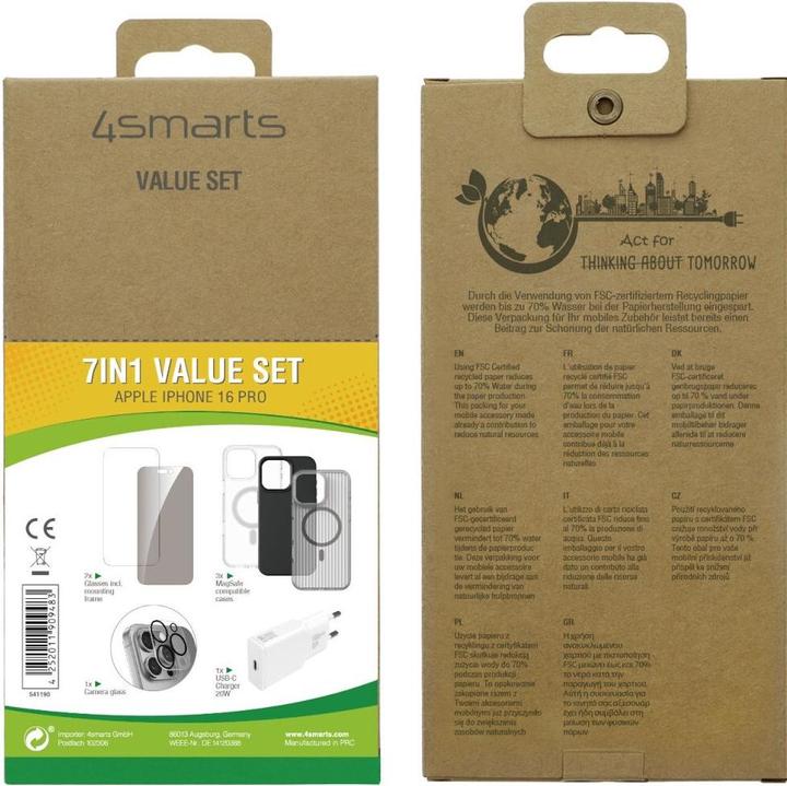 Actual product image 4smarts 7 in 1 Value Set (1 Piece, Apple iPhone 16 Pro)