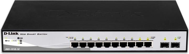 Immagine prodotto D-Link DGS-1210-10 Netzwerk-Switch Managed L2 Gigabit Ethernet (10/100/1000) 1U Schwarz, Grau (10 Porti)
