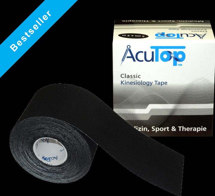 AcuTop Classic Tape 5 cm x 5 m Schwarz (5 m)