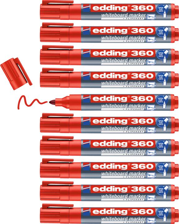 Produktbild Edding Whiteboard-Marker 360 (Rot, 1.50 mm, 1 x)