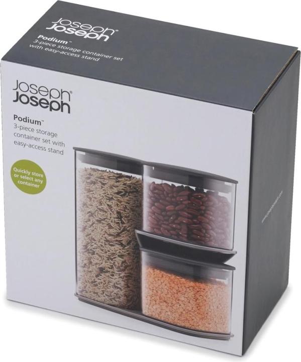 Produktbild Joseph Joseph Food Store Podium 3-tlg, grau (2.30 l)