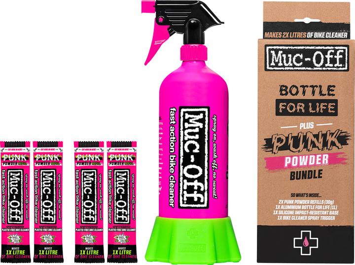 Immagine prodotto Muc-Off Punk Powder + Bottle (500 ml, Set di cura, Pulitore per biciclette)