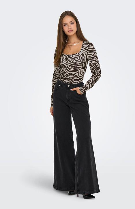 Actual product image Only Onllone Aop L/S Two Way Top Jrs (S)