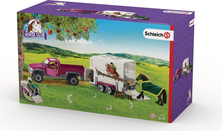Actual product image Schleich Pick-up with horse trailer