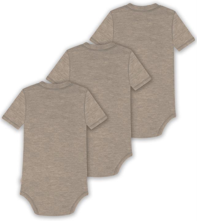 Actual product image Normani Set of 3 baby merino short-sleeved body "Tihoi" - 9315 (80)