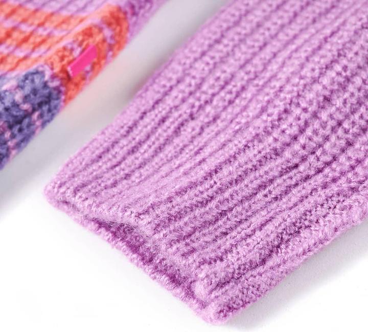 Immagine prodotto VidaXL Maglione da bambino a righe lavorato a maglia viola e rosa (104)