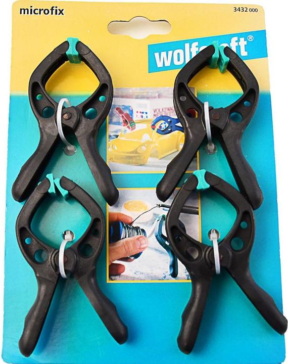 Image du produit wolfcraft wolfcraft 1 microfix - Federzwingen-Set 4-tlg.30mm (30 mm)
