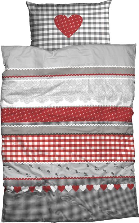 Produktbild Casatex Herz-Karo (Bettwäsche Set, 240 x 220 cm, 80 x 80 cm)