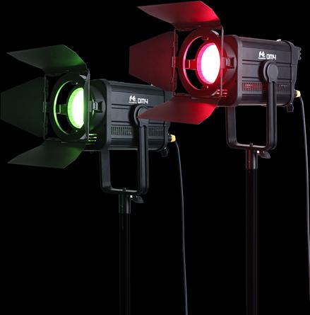 Actual product image Falcon Eyes RGB LED Fresnel Spot Dimmable DM4 400W