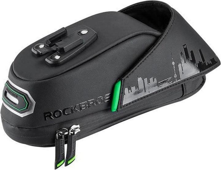 Actual product image Rockbros C27-1 bicycle bag under the saddle - black (1.50 l, Saddle bag)