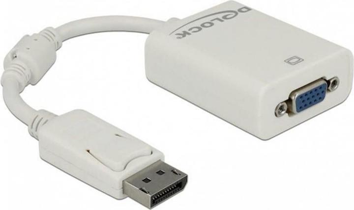 Produktbild Delock Monitoradapter DP zu VGA-Bu weiss (VGA, 16 cm)