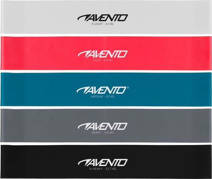 Actual product image Avento Strip exercise set 42SA 5pcs (0.60 m)