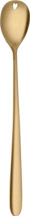 Actual product image Sola Latte Macchiato Spoon Alpha with Heart 1 piece, Gold (1 Piece, Scoops)