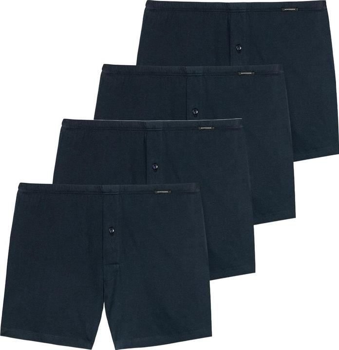 Schiesser 4er Pack Singel-Jersey Boxershorts