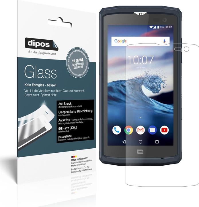 Actual product image Dipos Screen Protector Anti-Shock (2 Piece, Crosscall Core X3)