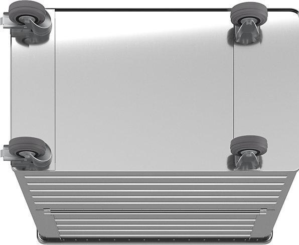 Actual product image Gmöhling Aluminium box trolley, fold-down side panel (300 kg)