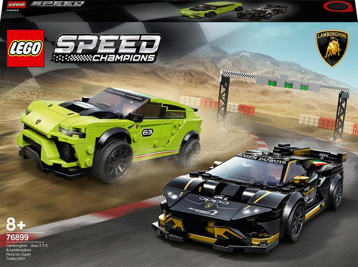 Actual product image LEGO Lamborghini Urus ST-X & Lamborghini Huracán Super Trofeo EVO (76899, LEGO Speed Champions)