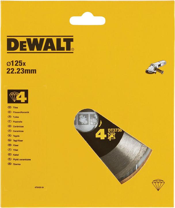 Actual product image DeWalt Dewa Diamond Cutting Disc DT3736XJ SinteredHP4 125mm