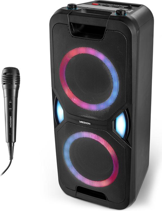 Productafbeelding Medion MD 44468 Party luidspreker zwart (15 h, Oplaadbare batterij, Elektrische stroom)