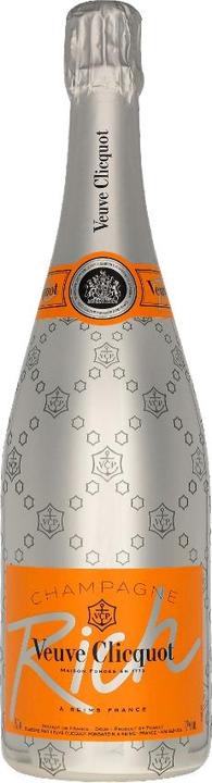 Veuve Clicquot Champagne Rich Silver Bottle 75 cl (1 x 75 cl)