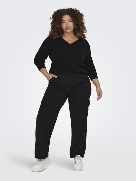 Actual product image Only Curvy V-neck Knit Sweater (54)